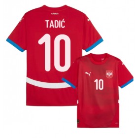 Serbia Dusan Tadic #10 Hjemme skjorte EM 2024 Kortermet